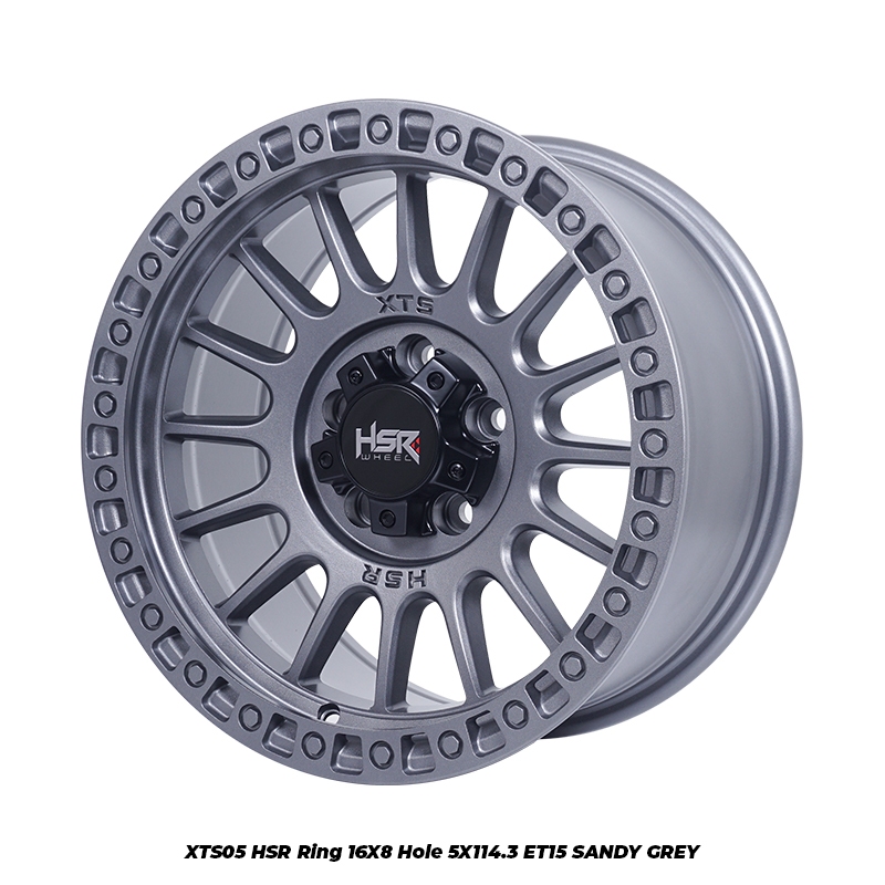 Velg HSR Terbaru Ring16 Hole 5x114,3 Lebar 8 Et 15 Warna Grey