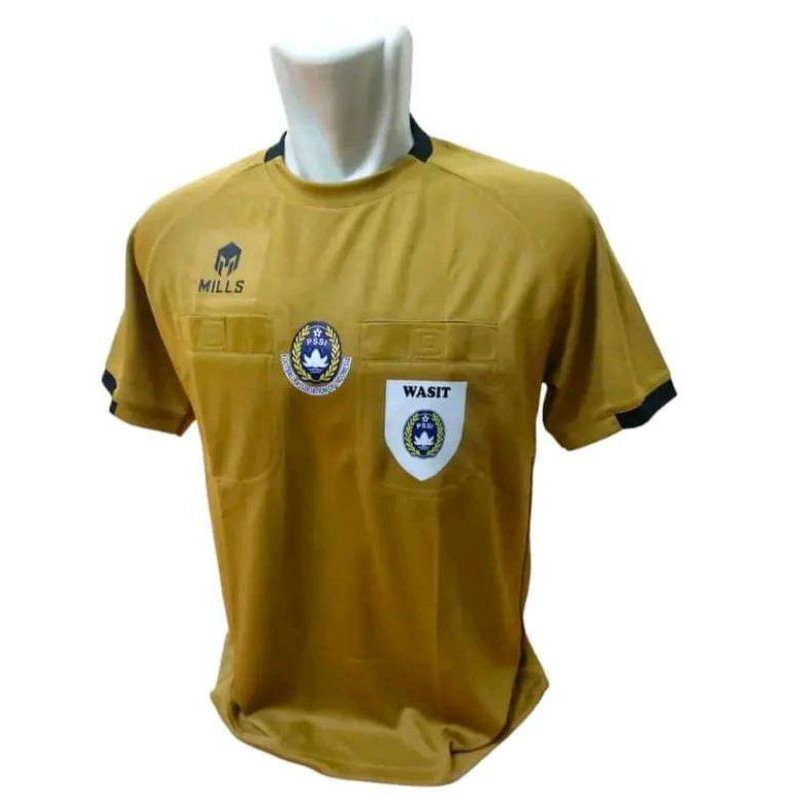 baju wasit jersey wasit mils logo dada dan saku