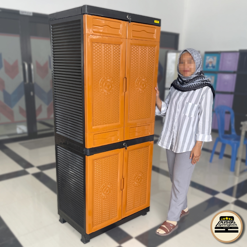 Lemari Plastik Jumbo Minimalis Serbaguna - New Air Model 032