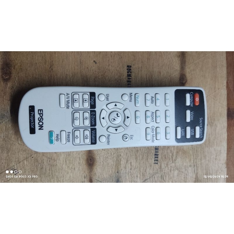 remote epson projector 154720001 EB-XC30XE, EB-30XE bekas ori