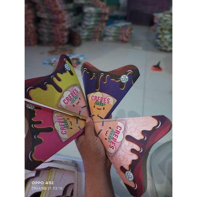 

100 LEMBAR KEMASAN CREPES / LEKER