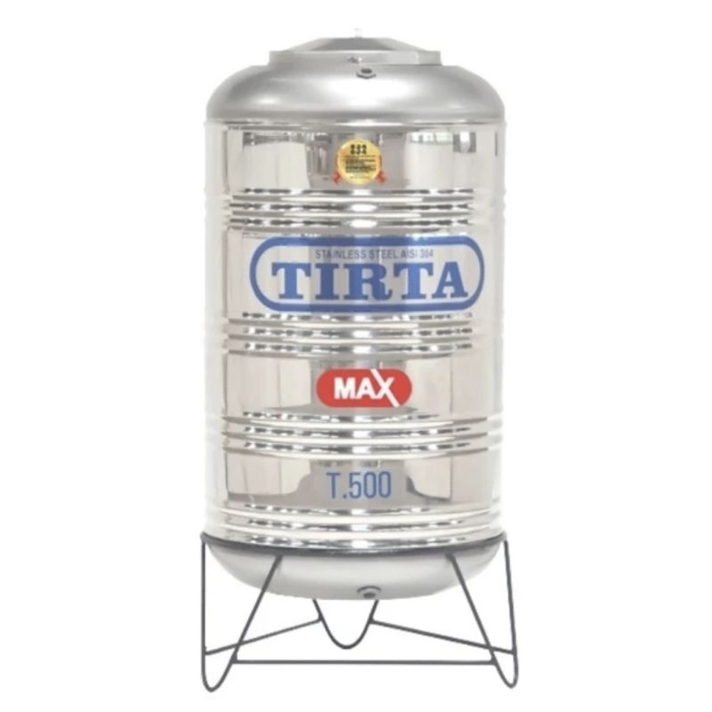 water torn toren tangki penampung air Stainless TIRTA 500 Liter pakai kaki