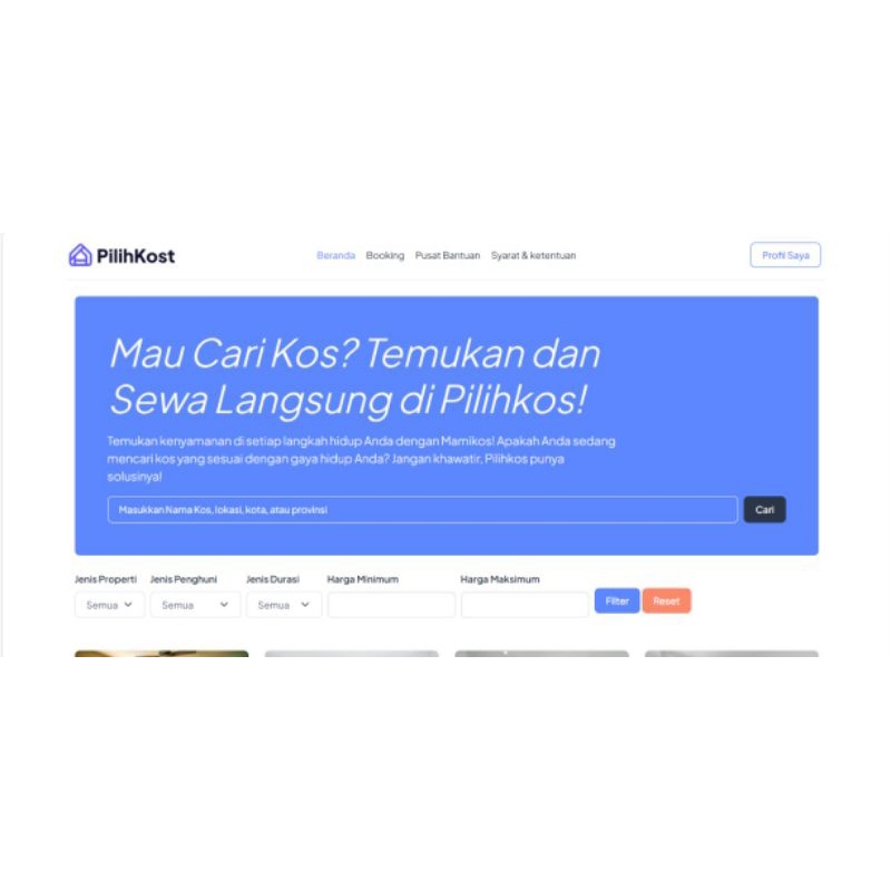 source code website sewa kos