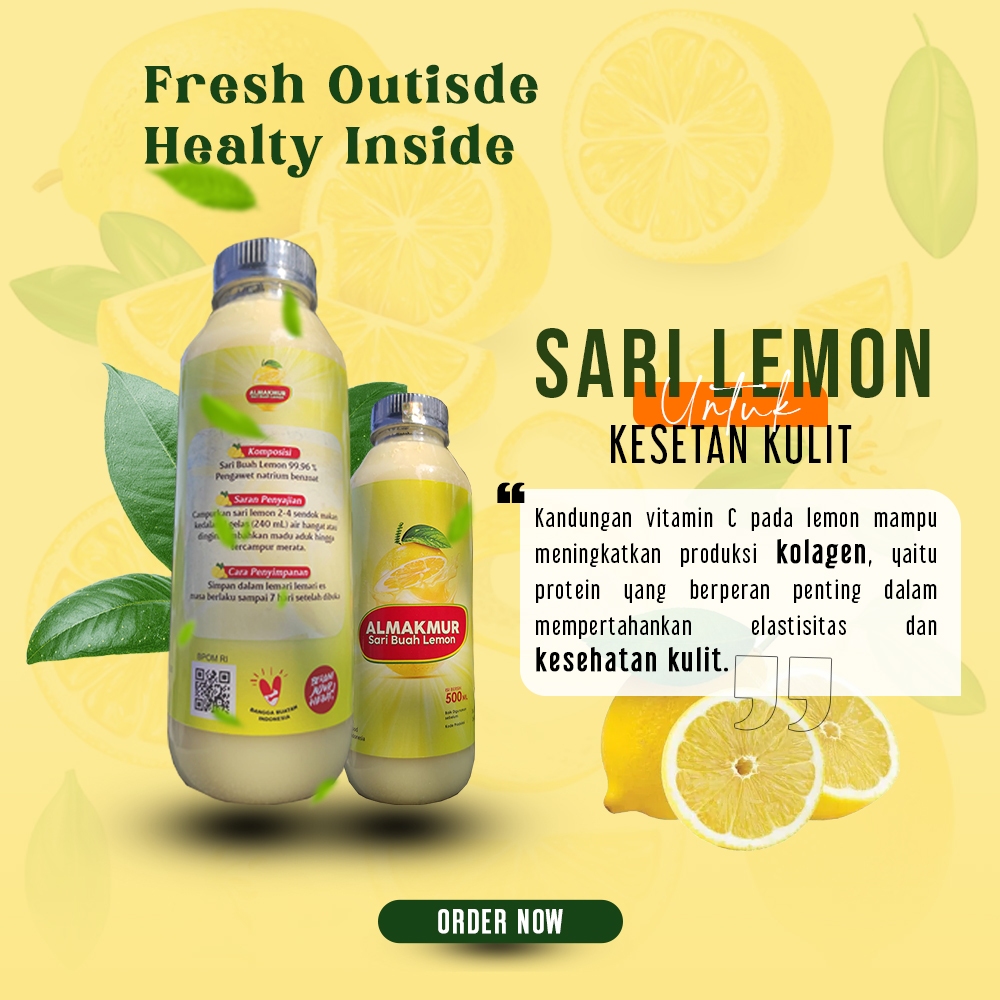

Jual Sari Buah Lemon Untuk Kesehatan Kulit Anda