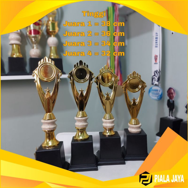 PIALA JUARA 1234 SATUAN KOMBINASI MARMER