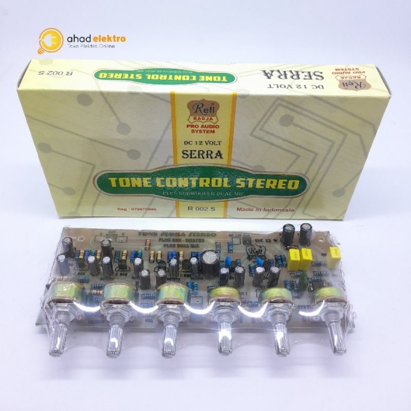 KIT TONE CONTROL STEREO SERRA DC 12 VOLT  R.002 by Rell
