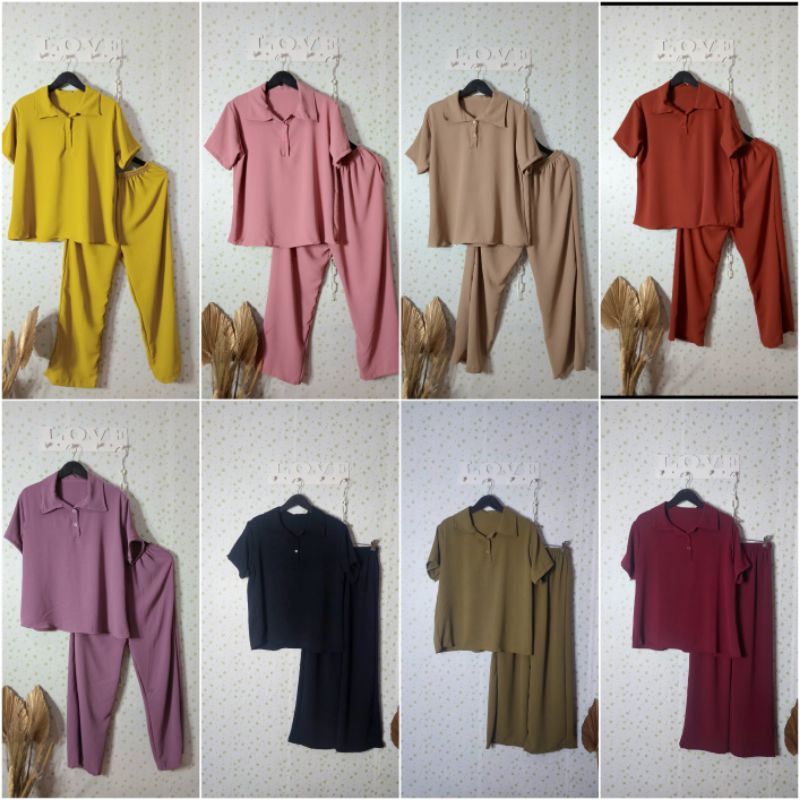 Setelan crinkle wanita terbaru | setelan crinkle jumbo | setelan crinkle pendek|setelan crinkle airf