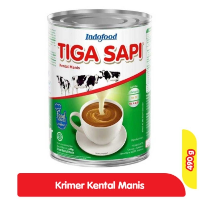 

Tiga Sapi Krimer Kental Manis 490Gram