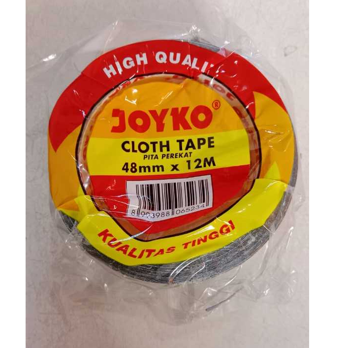 

Lakban Hitam Joyko / Cloth tape Joyko 48mm x 12M