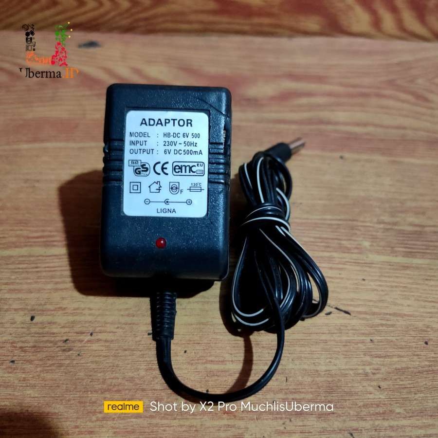 ADAPTOR HB-DC 6V 500 6V DC500mA