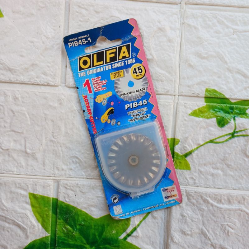 

OLFA PIB45-1 Pinking Blade 45mm Refill isi Ulang Pisau Bulat Olfa SALE