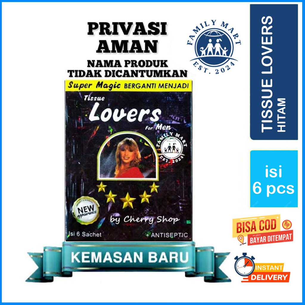 [1 PACK = 6 SACHET] [KEMENKES] Tisu Magic Man Original isi 6 Sachet Tissue Super Magic Power Tissu F