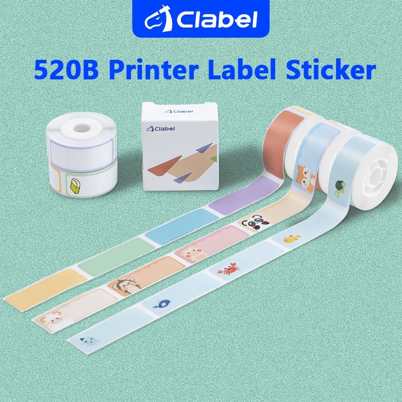 

CLABEL Kertas Label Sticker Motif Waterproof Coating 14x40mm