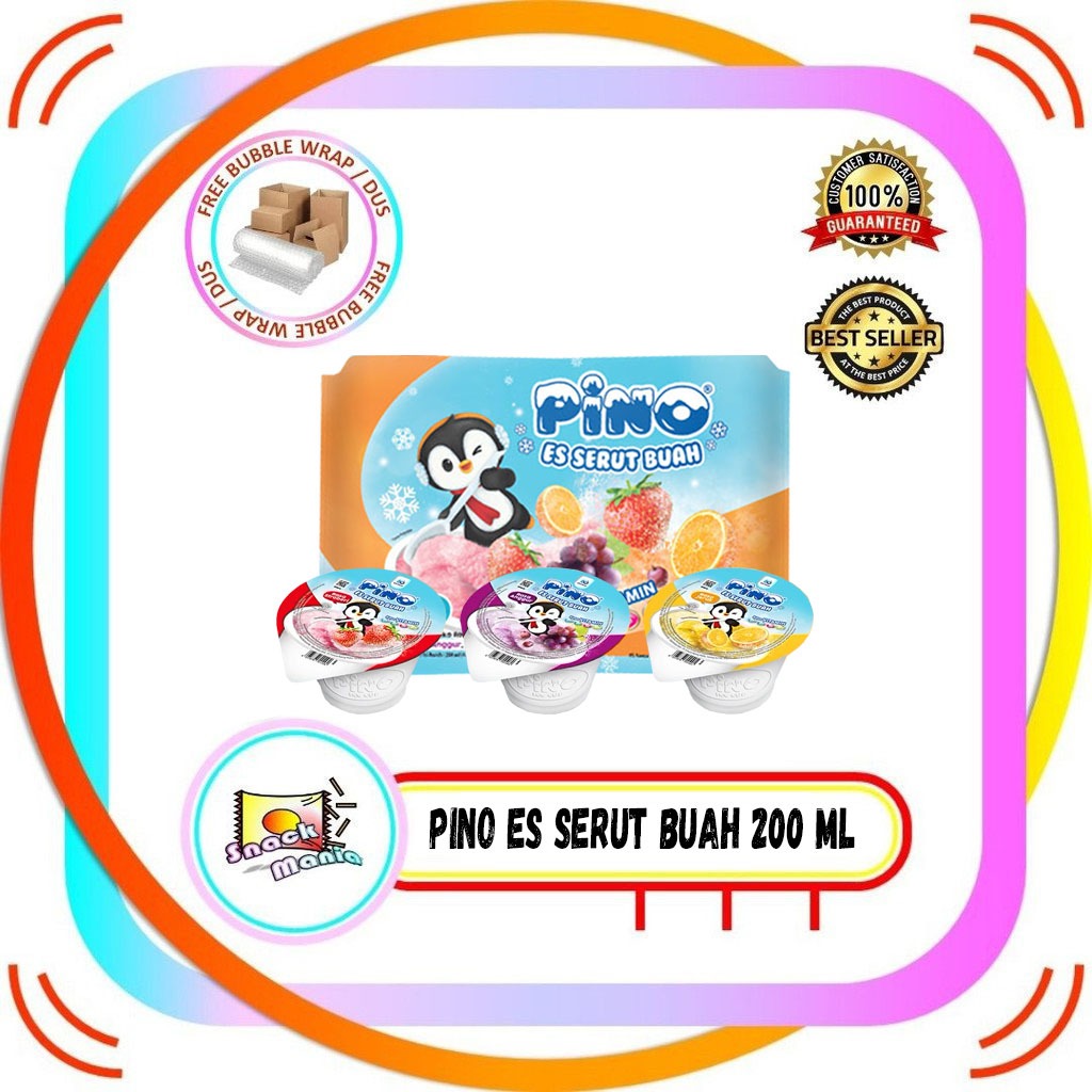 

Pino Es Serut Buah Stroberi Anggur Jeruk ~ 4 cups x 40 ml BAG