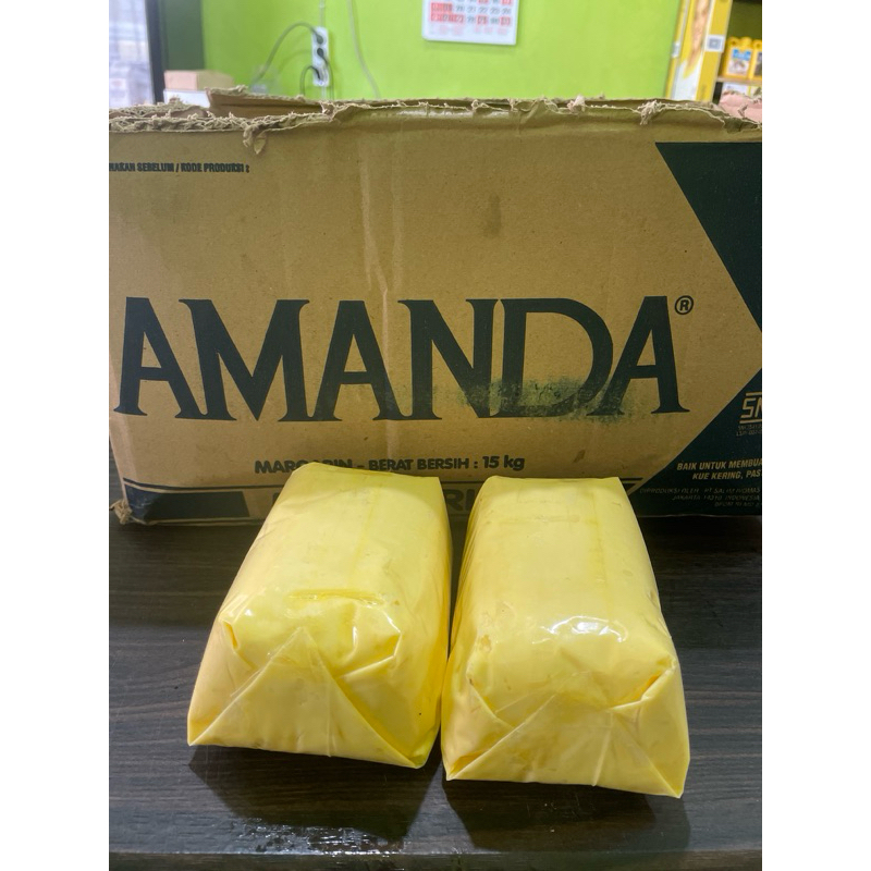 

amanda margarine kemasan repack 500gr