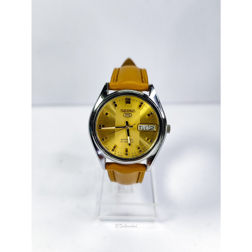 Seiko 5 Automatic Gold Dial Cal. 6319 No Eagle 7 7009 7s26 6309 4r36 Matic Kinetic
