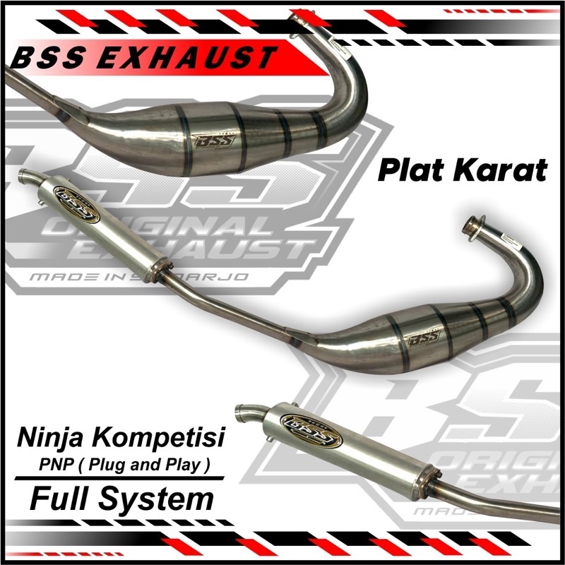 KENALPOT NINJA FULL SYSTEM PLAT KARAT BSS EXHAUST