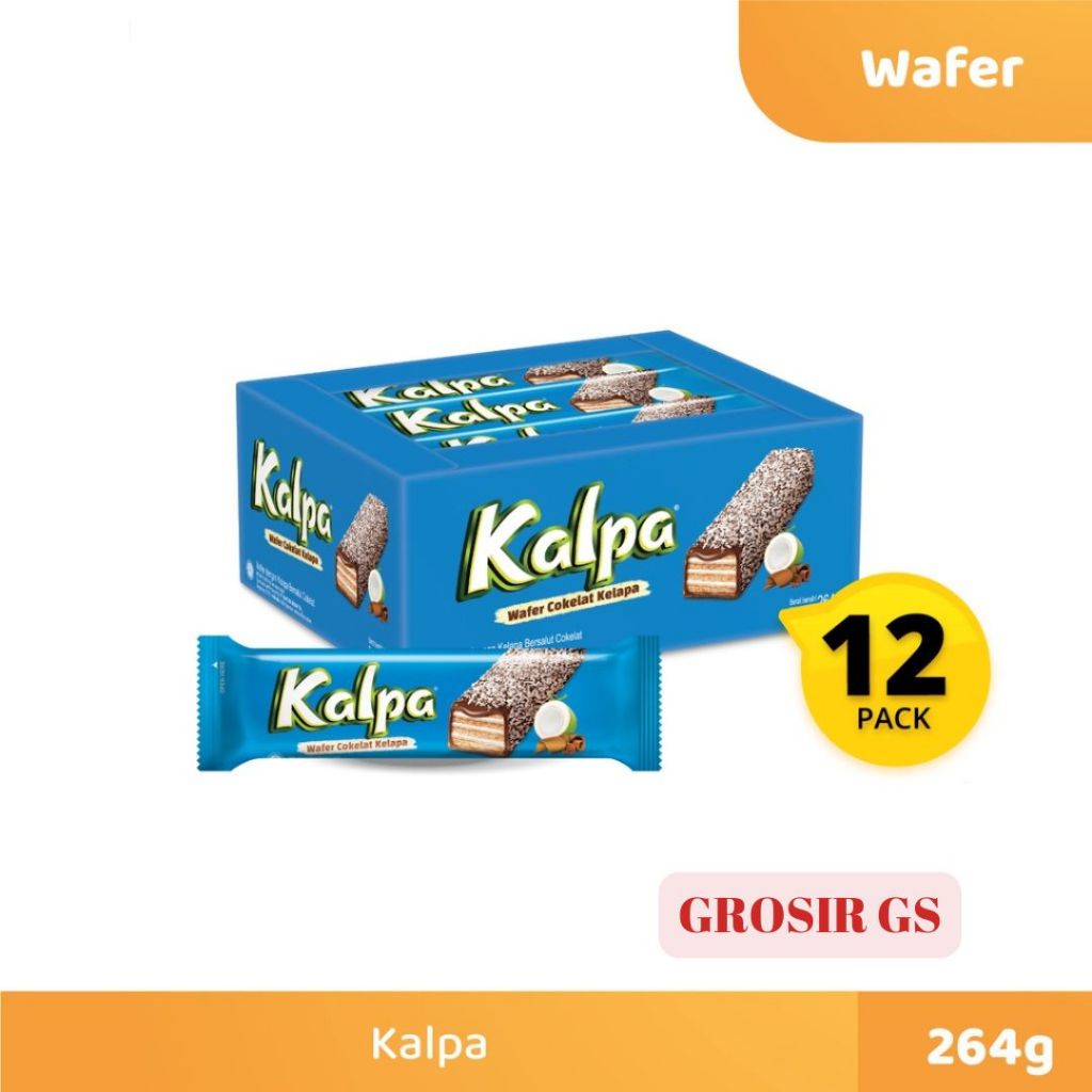 

Kalpa Wafer Cokelat Kelapa Box @22 Gram