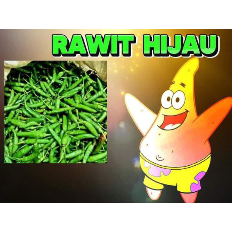 

CABE RAWIT HIJAU /CABAI RAWIT HIJAU/ CABE RAWIT IJO/ CABAI RAWIT IJO 100GR/ 250 GR