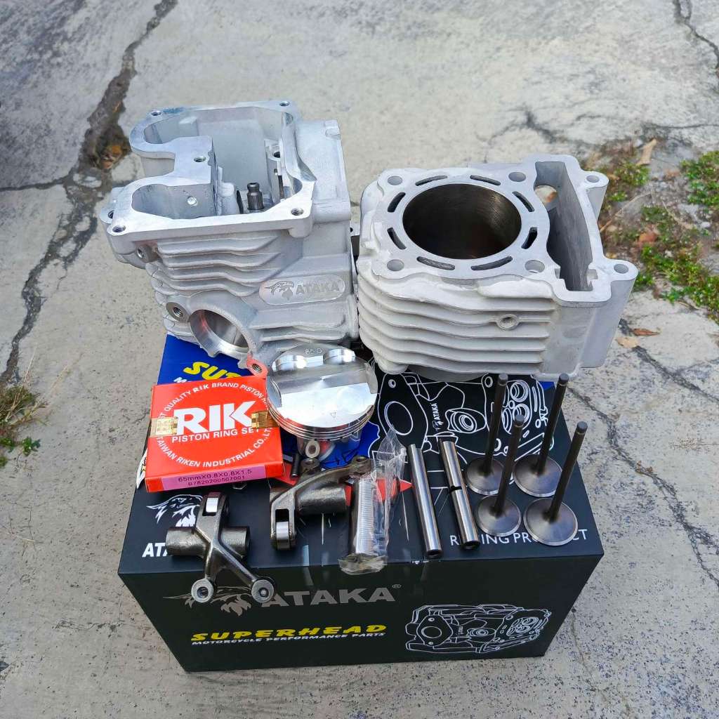 Paket Bore Up Mx King Mx Old New Vixion Old Model Sirip Head Mx 23/26 24/27 25/28 Blok 63mm 65mm 68m