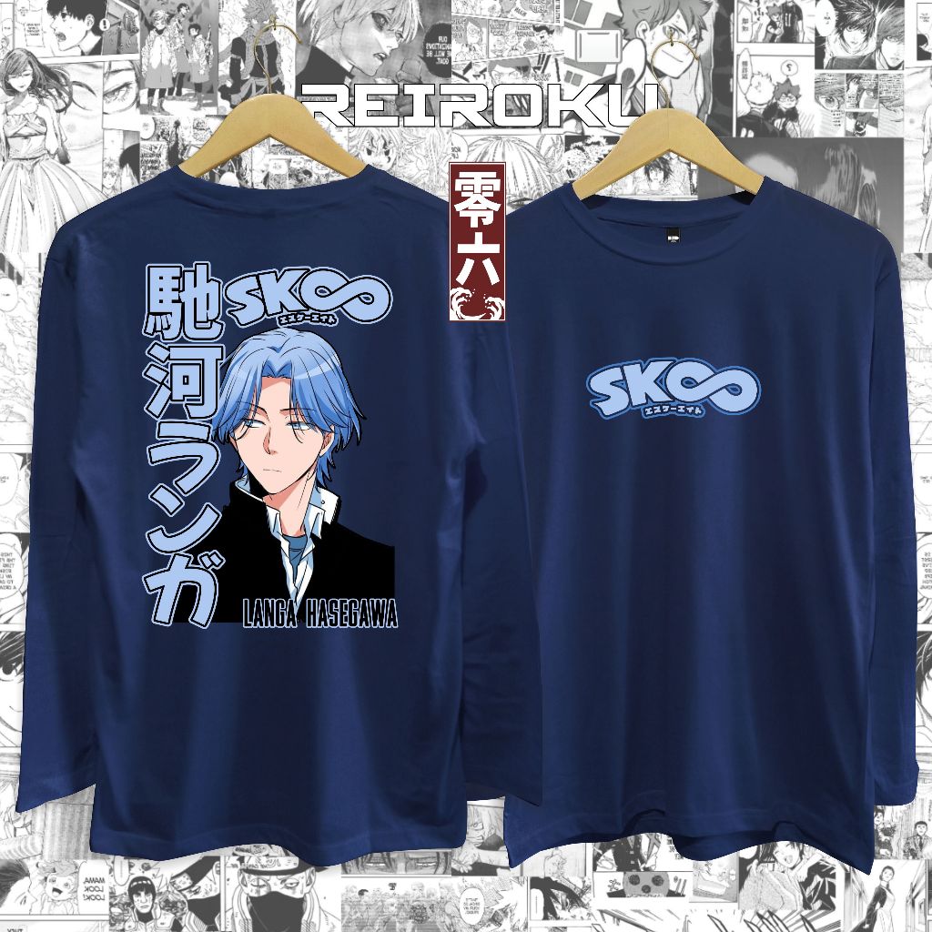 Kaos Anime Langa Hasegawa SK8 the infinity tshirt Anime kaos distro lengan panjang / lengan pendek c