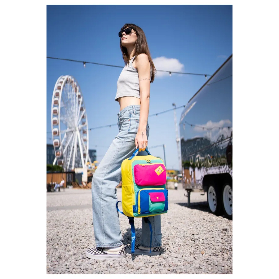 HIMAWARI Ransel Remaja SD 8029 Colorful Backpack 16 Inci