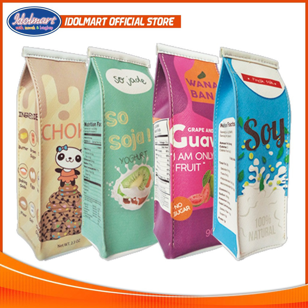 

Tempat Pensil Kotak susu Random (Acak) Kotak Pensil Susu Lucu Unik Hadiah Anak