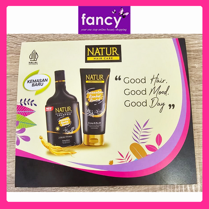 FREE KOMBO HEMAT Natur Paket Shampo + Conditioner Sachet Factory Pack 2 x 8 ml Aloe Vera / Ginseng /