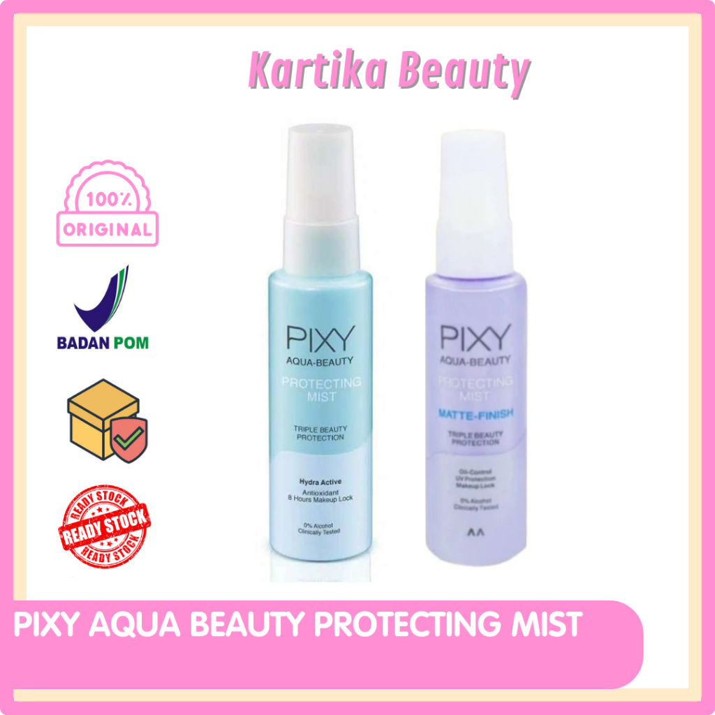 PIXY AQUA BEAUTY PROTECTING MIST SPRAY 60 ML - SEMPROTAN TONER PENYEGAR WAJAH SETTING SPRAY PIXI UNT