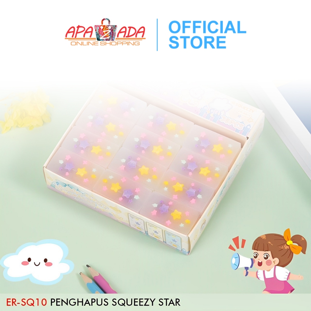 

Apazada - Penghapus Pensil Lucu [1 Pcs] / Hapusan Music Star / Eraser Pencil ER-SQ10
