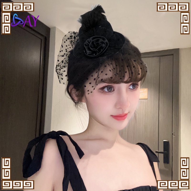 Jepit Topi Hiasan Fascinator Hat Wedding Headpiece Topi Jaring Fascinator Hat  Topi Hiasan Aksesoris