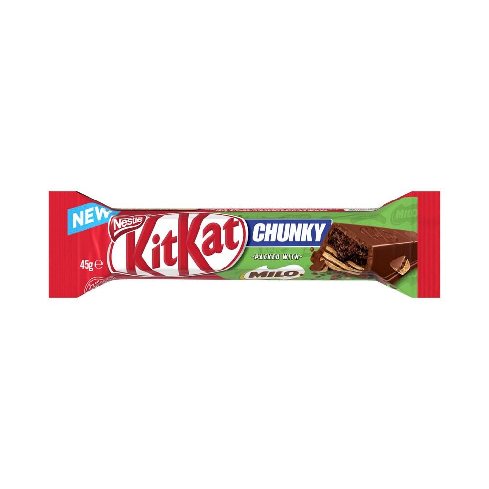 

KitKat Chunky Packed With Milo Milk Chocolate Bar | 45g Australia