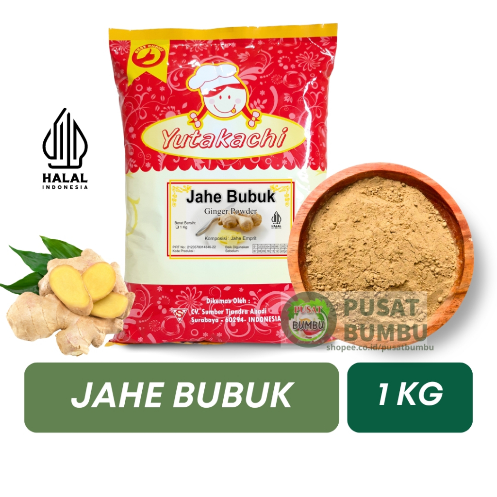 

Jahe Bubuk Super 1 kg Yutakachi / Bumbu Rempah Dapur