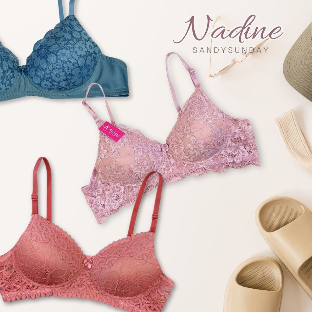Bra Renda Semi Bralette | BH Renda | Bra Brukat | BH Wanita | Beha Wanita | BH premium import - NADI