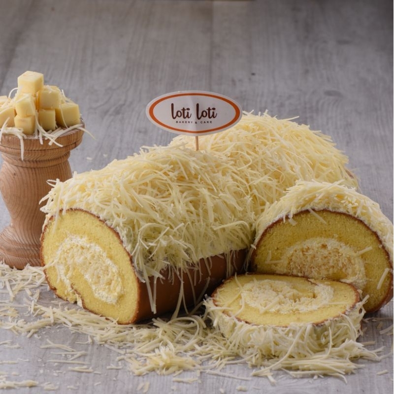 

Bolu Gulung Keju Topping Keju PREMIUM