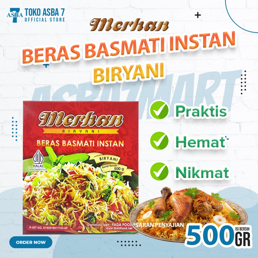 

MERHAN INSTAN BASMATI RICE BIRYANI 500G