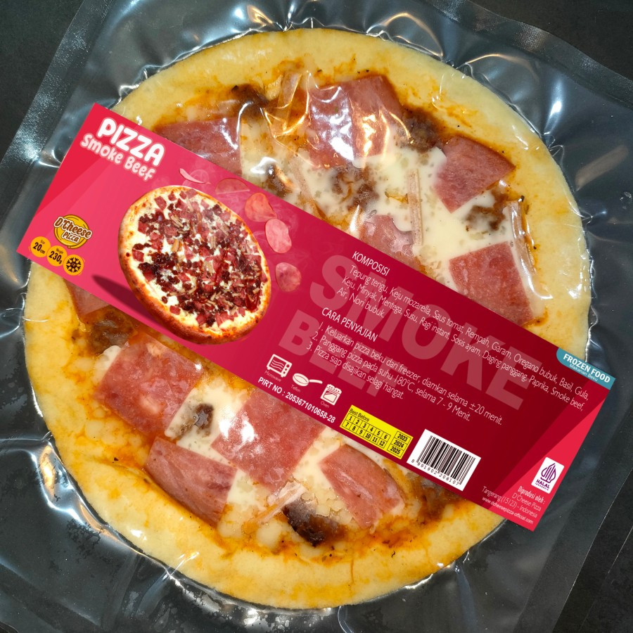 

RB D'Cheese Pizza Frozen Halal 20cm Rasanya Mantap