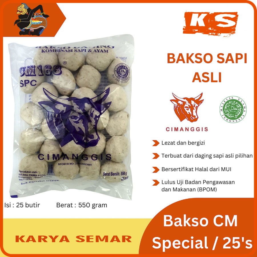 

Baso Daging Sapi Cimanggis BAKSO CIMANGGIS ISI 25 BUTIR SPESIAL RASA DI JAMIN LEZAT