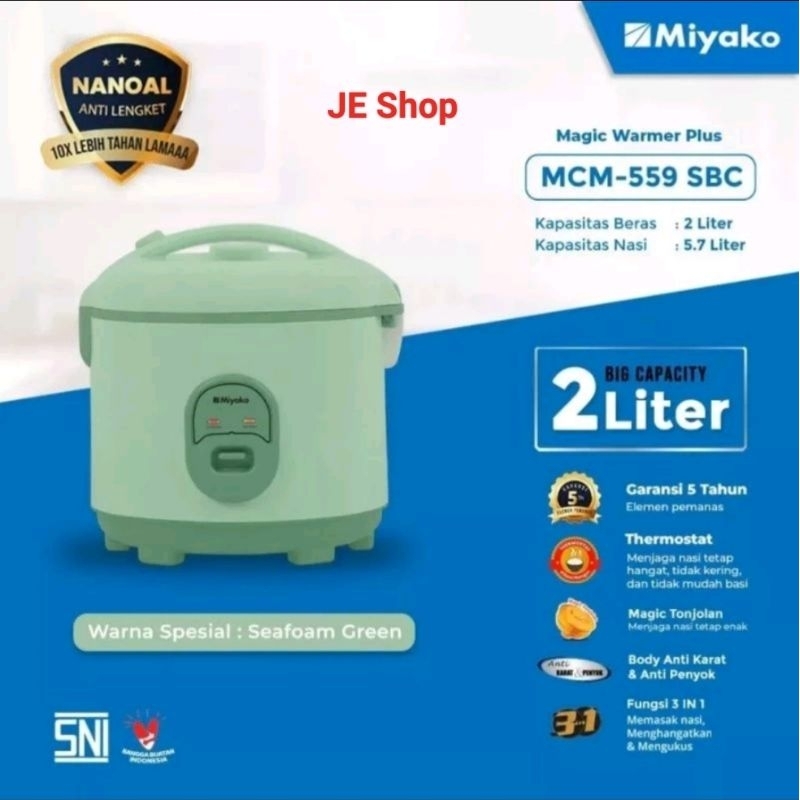 MAGIC COM MIYAKO 2 LITER MCM - 559SBC