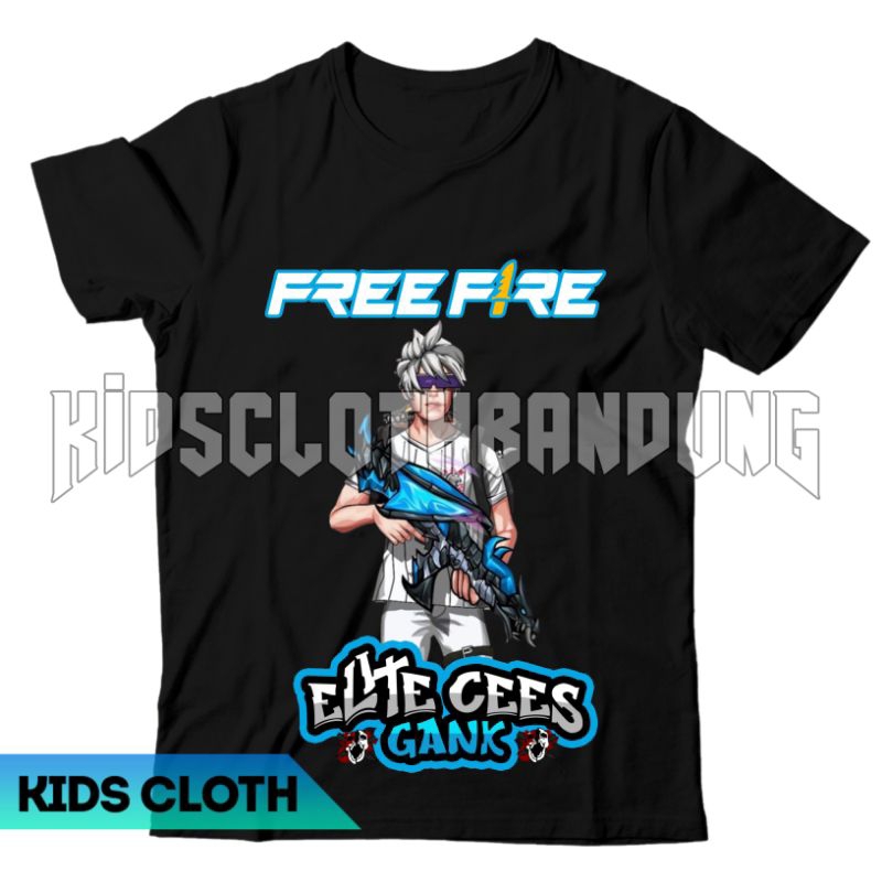 BISA COD FREE NAMA KAOS ANAK LAKI LAKI PEREMPUAN LOGO KARAKTER CHAR SG AK NAGA ELITE CEES GANK FREE 