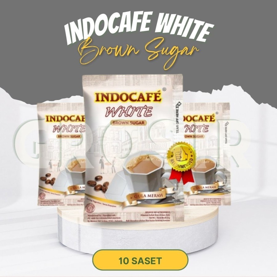 

Indocafe White Brown Sugar 21gr x 10 saset