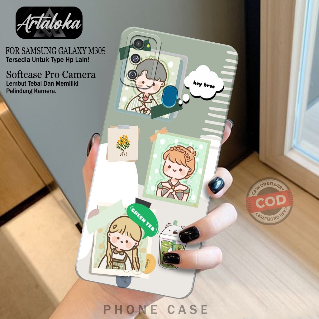 Softcase Hp Samsung Galaxy M30S Fashion Case Kartun Case Samsung Galaxy M30S Silikon TPU Pro Camera 