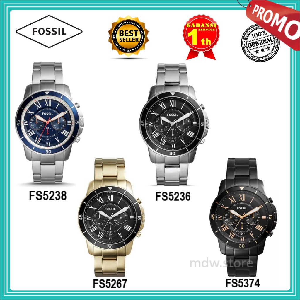 Jam Tangan Pria Type FS5238 FS5267 FS5236 FS5374 Original & Manual Book Garansi