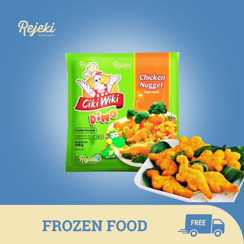 

Ciki Wiki Nugget Naget Dino & Crunchy Bubble - Rejeki Frozen Mart