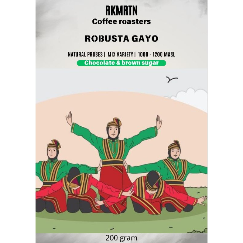 

biji kopi robusta gayo 200 gram