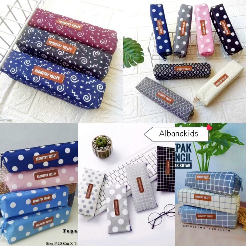 

(Ecer) Tempat Kotak Pensil Remaja Biometry Abstrac Free Kemas Plastic