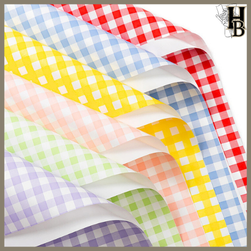 

20 LEMBAR Kertas Buket Taplak Cellophane Bunga Wrapping Paper Square Pattern Motif Kotak 6012
