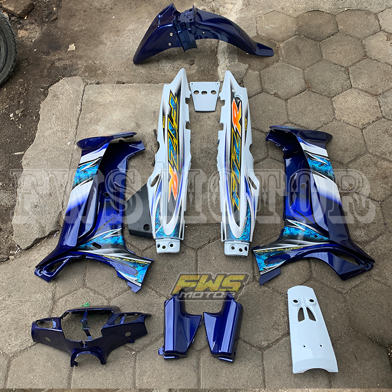 Full set Body Fizr Halus Biru Putih 2005