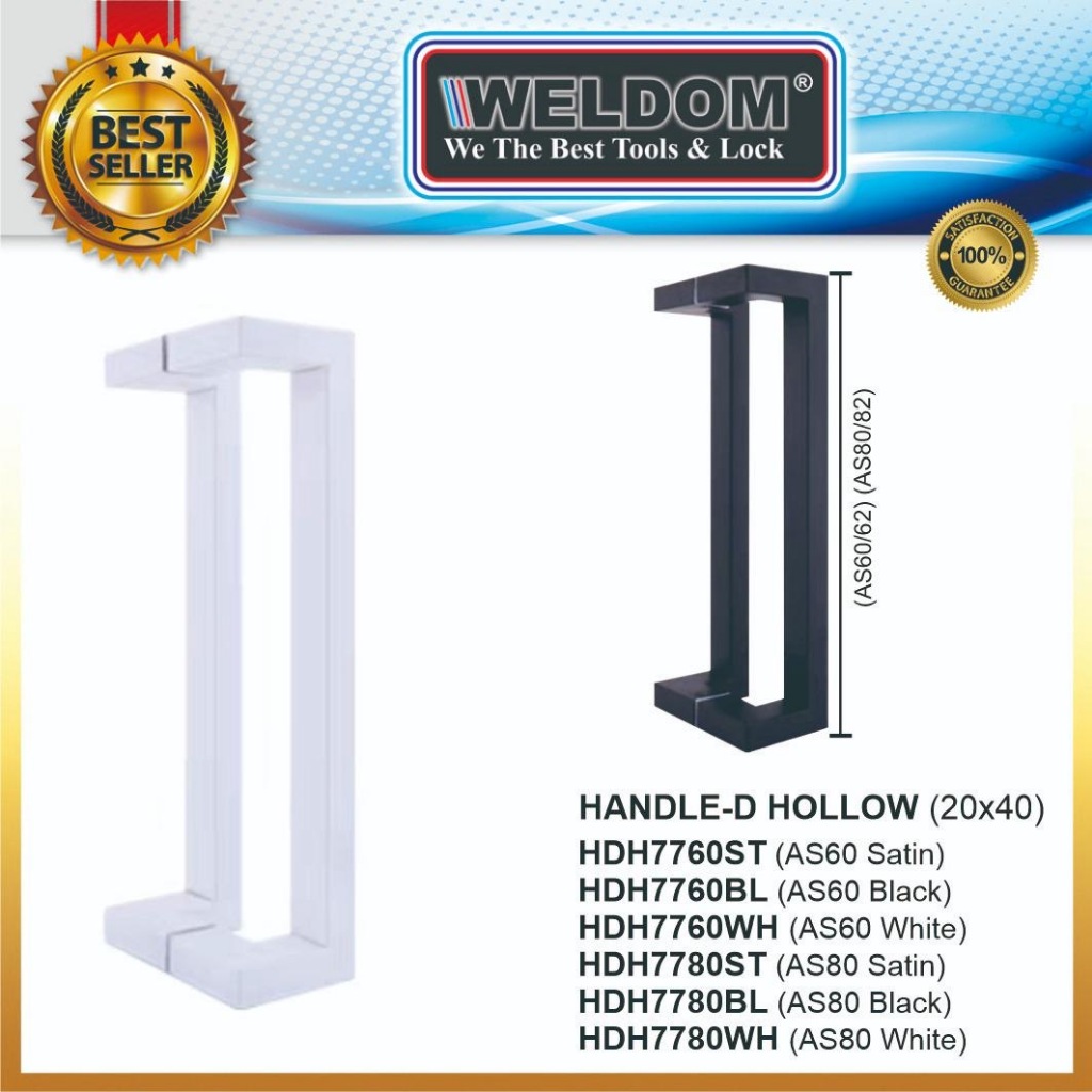 Pull Handle Kotak SQ PH 809 Black & White