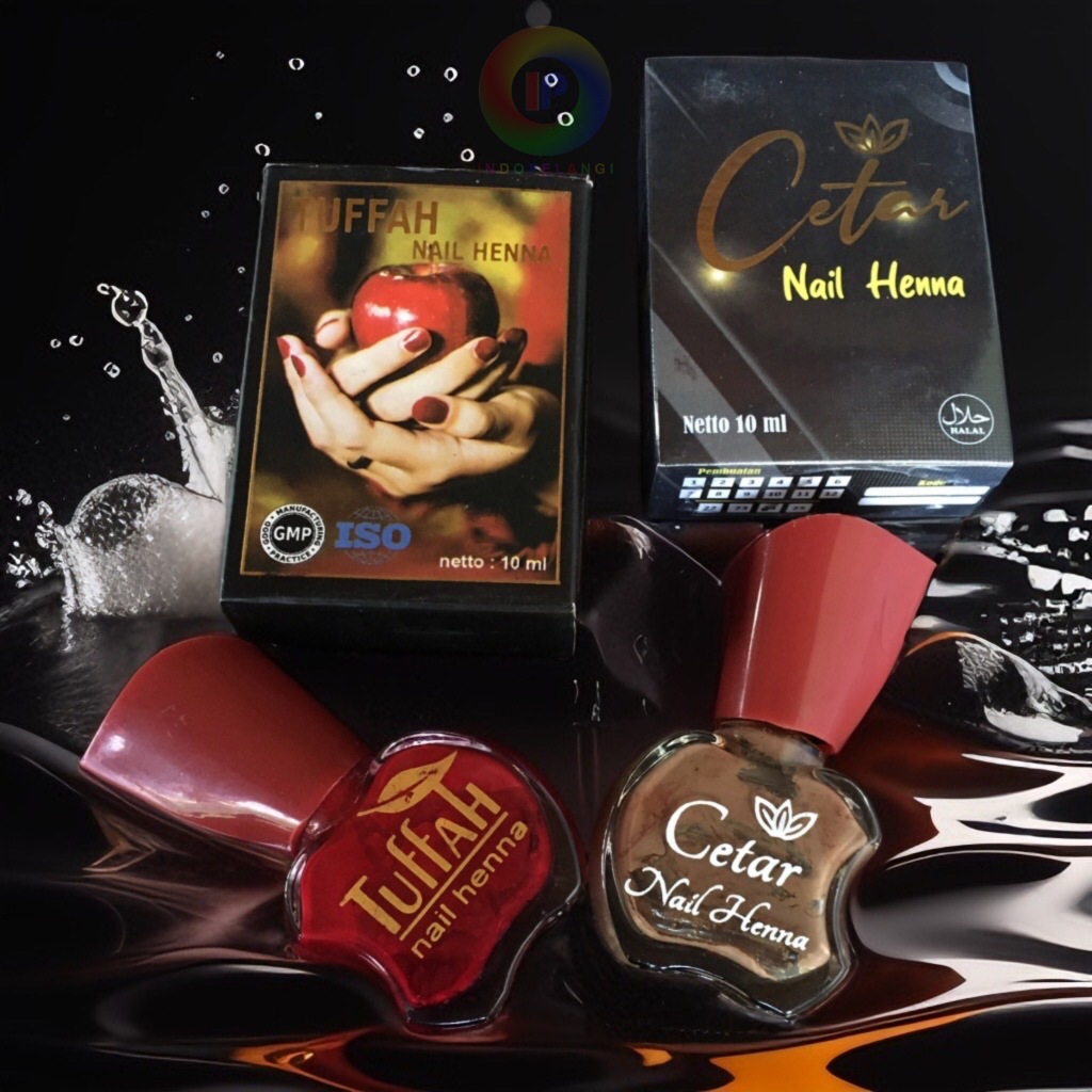 Tuffah Cetar nail henna kutek halal wudhu kitek kuku halal cat kuku inai kuku kutex nail tufah hena 